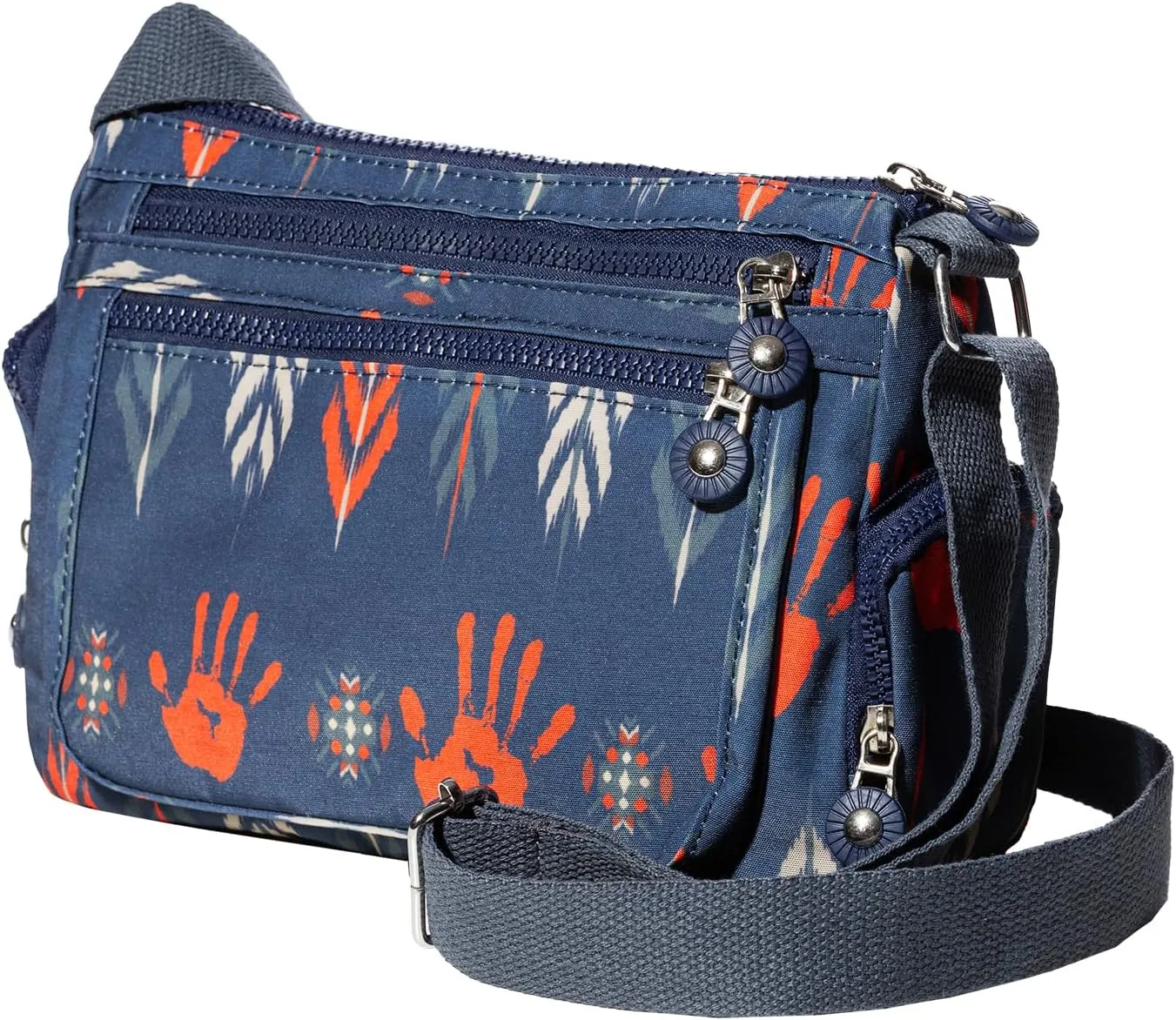 Southwest Crossbody Bag, Navajo Pattern, Roomy Multiple Pockets Bags, Shoulder Satchel Purse, with Adjustable Strap