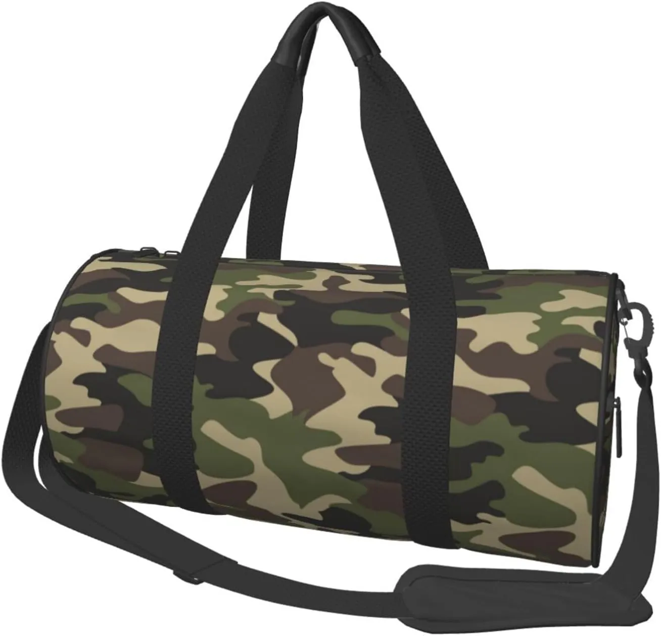Sports Gym Bag Camouflage Pattern Travel Duffel Bag Shoes Compartment For Men Women Foldable Lightweight Yoga Gym Sports Bag