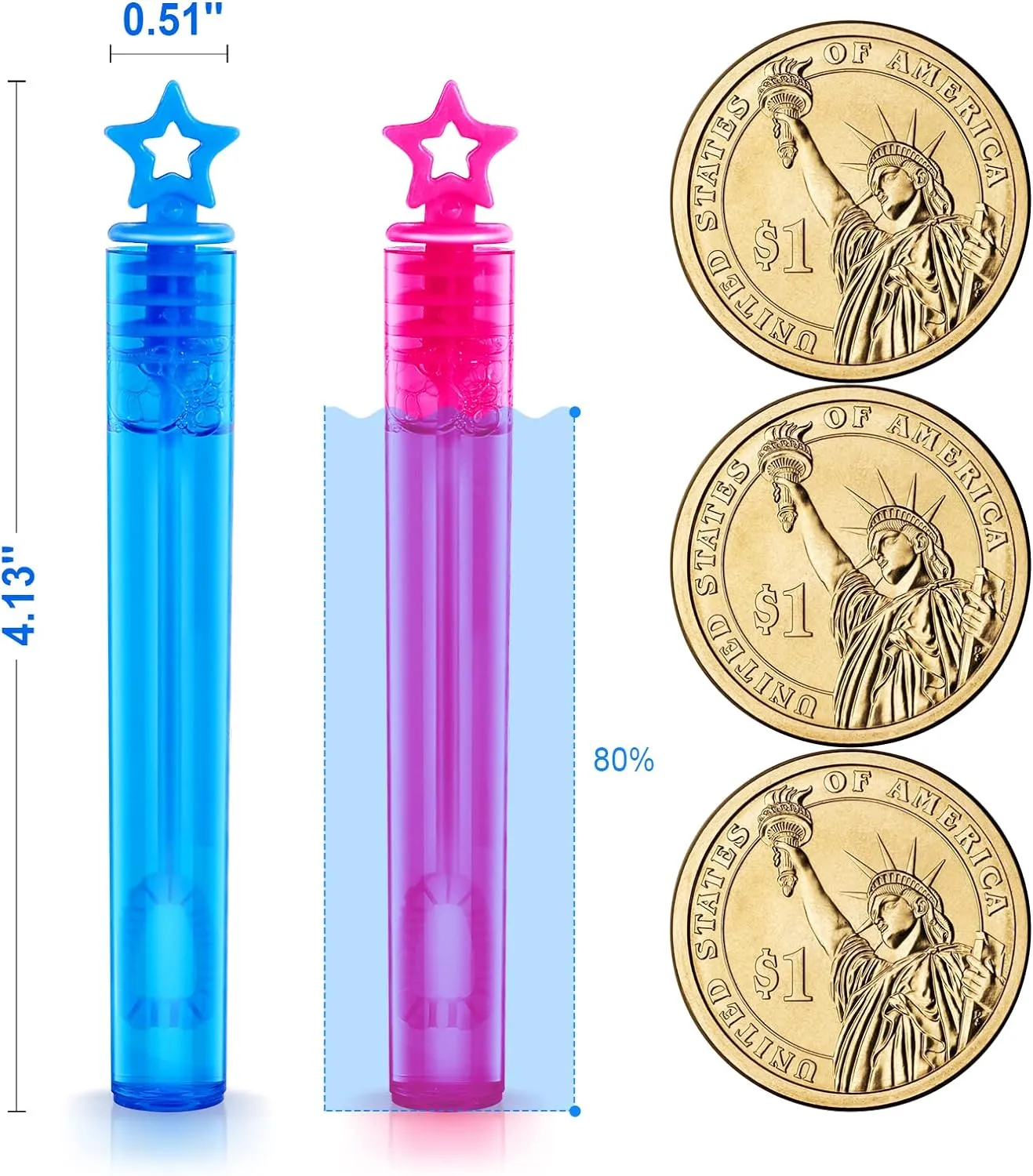SpringFlower 200 Pieces Mini Bubble Wands, Party Favors Assortment Toys for Kids,Themed Birthday, Halloween, Goodie Bags, Carnival Prizes, Wedding, Bubble Maker Outdoor Gifts for Girls & Boys