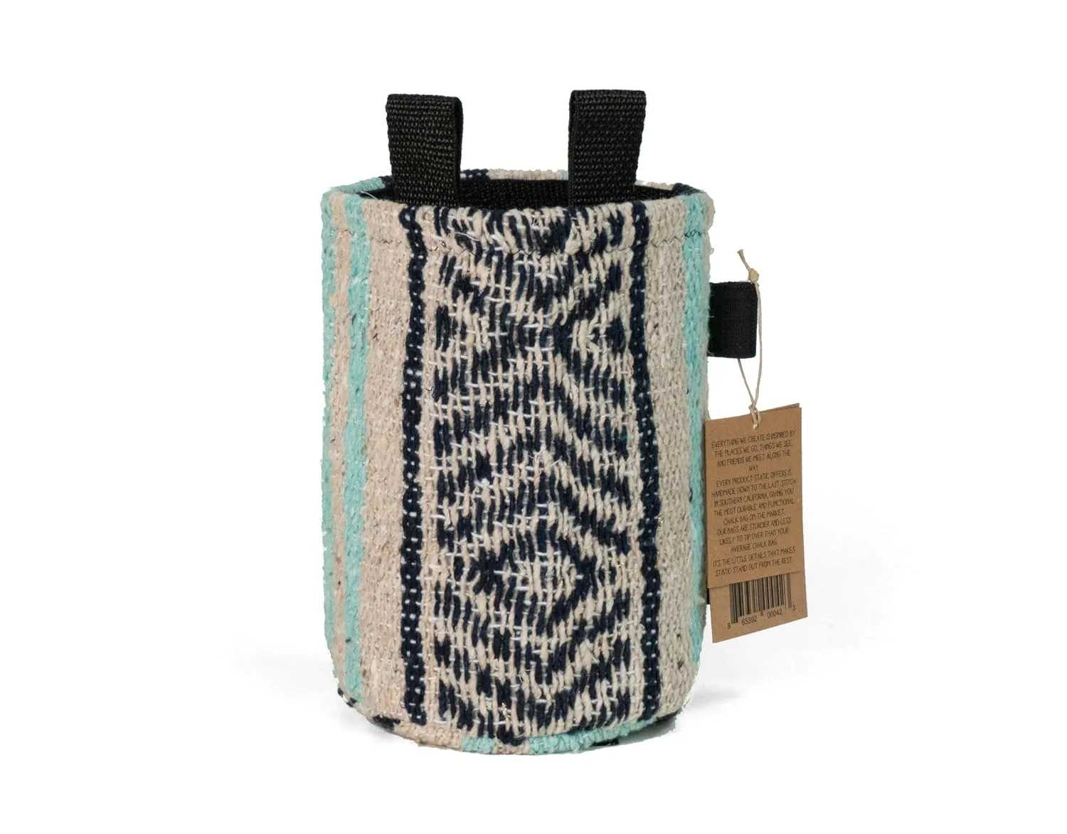 STATIC Chalk Bag | TRAVELER SERIES | chalk bag for climbing bouldering (Navy/Mint)