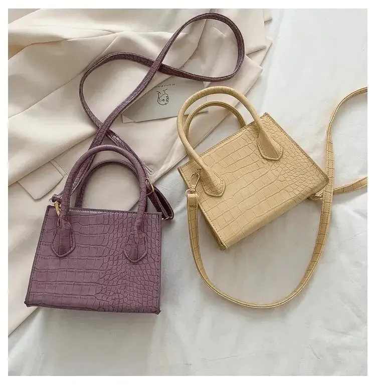 Stone Pattern Mini Tote Bags