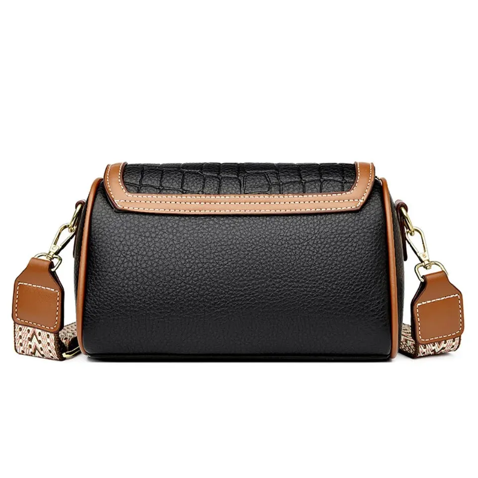 Stone Pu Leather Shoulder Hand Bag for Women Mom Purse Fashion Mother's Crossbody Bag Underarm Bag Small Square Satchel Handbag