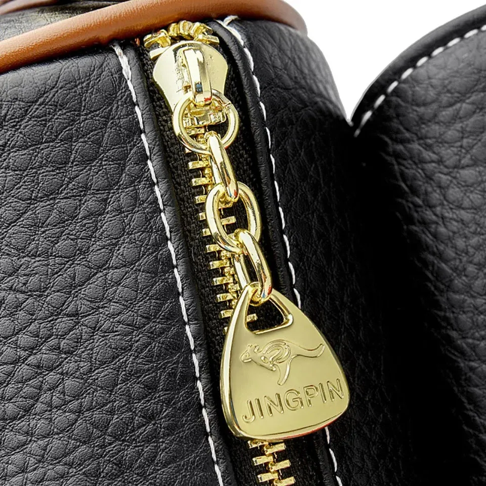 Stone Pu Leather Shoulder Hand Bag for Women Mom Purse Fashion Mother's Crossbody Bag Underarm Bag Small Square Satchel Handbag