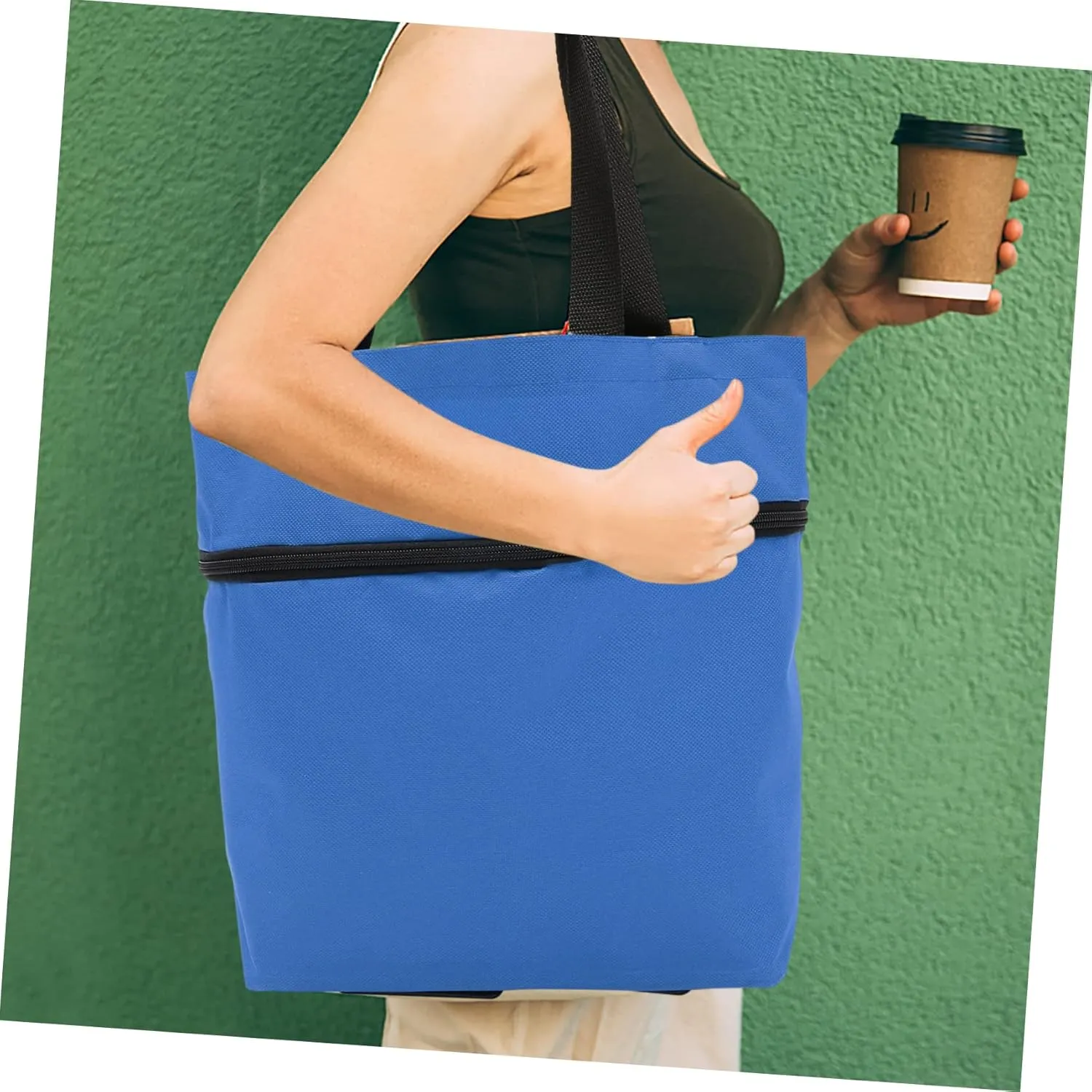 Storage Bag with Wheels Foldable Laundry Bag Shopping Storage Bag Wagons Carts Heavy Duty Foldable Tey