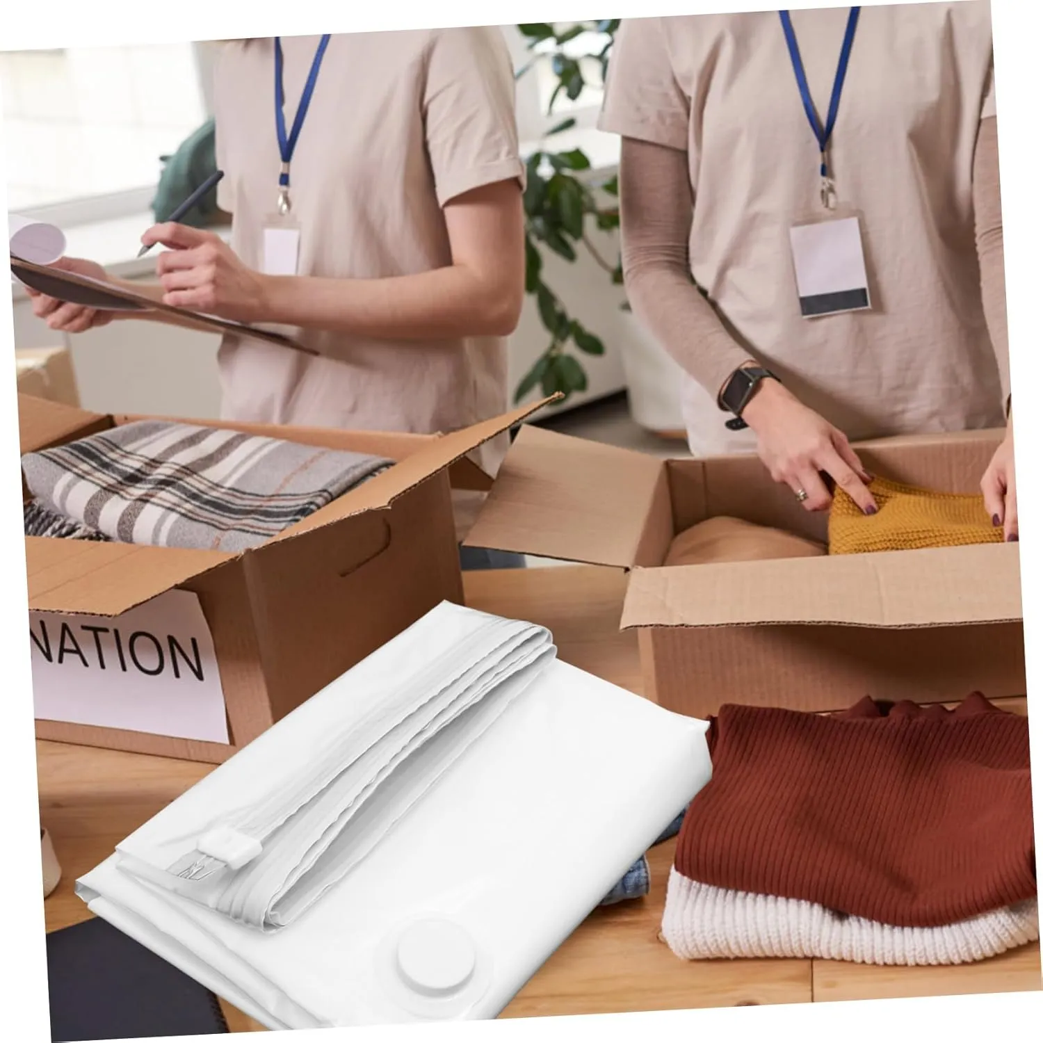 Storage Bags Full Size Sturdy Thick Sealed for Moving and Organizing Stacking Option