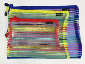 striped bags, set of 3