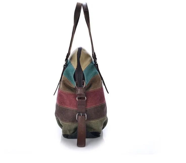 Striped Canvas Tote