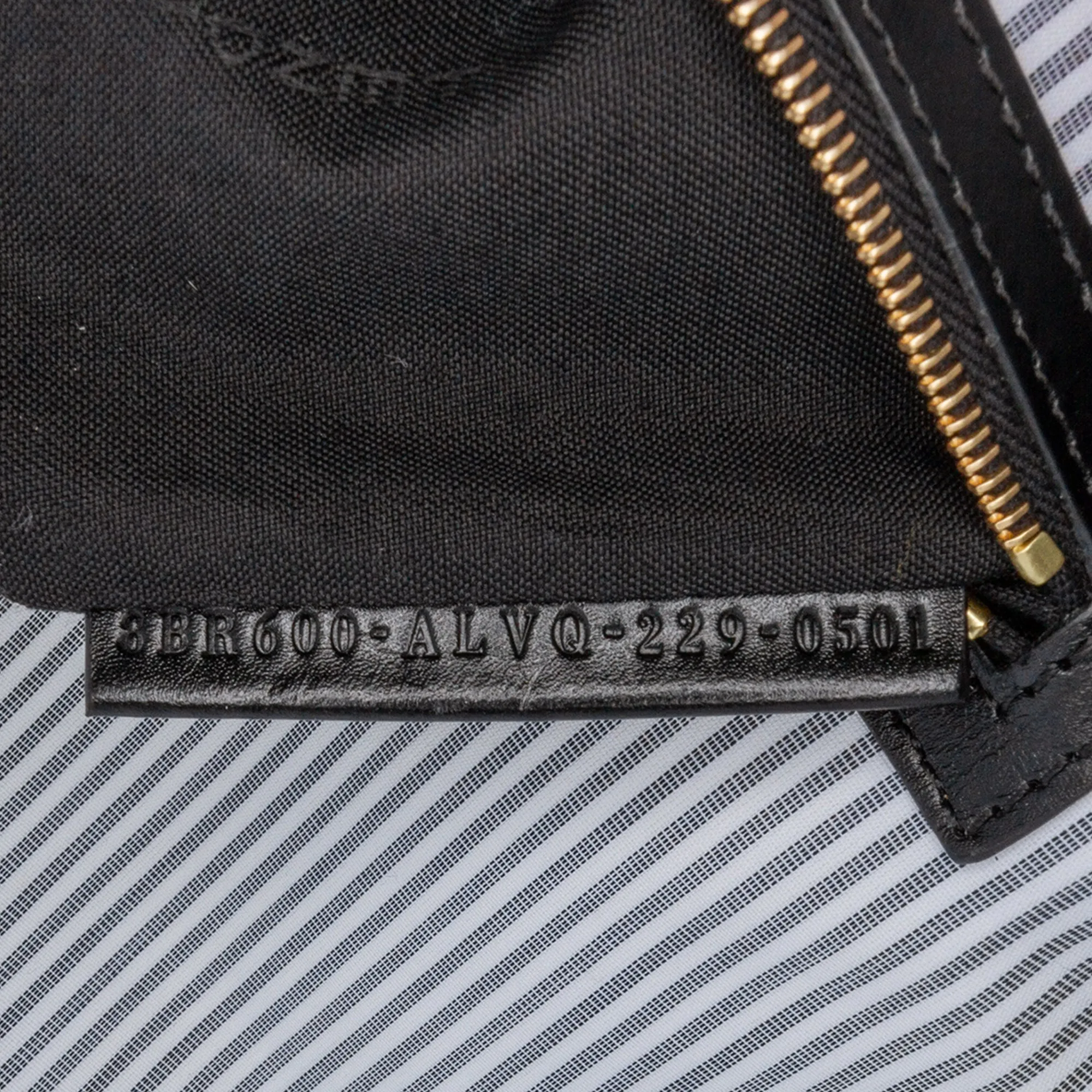Striped Jersey Baguette Satchel