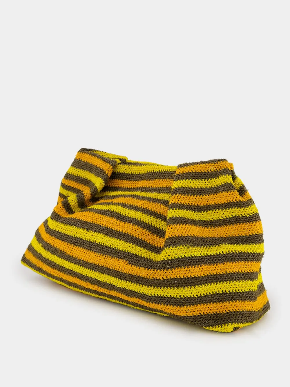Striped Sisal Medium Pouch