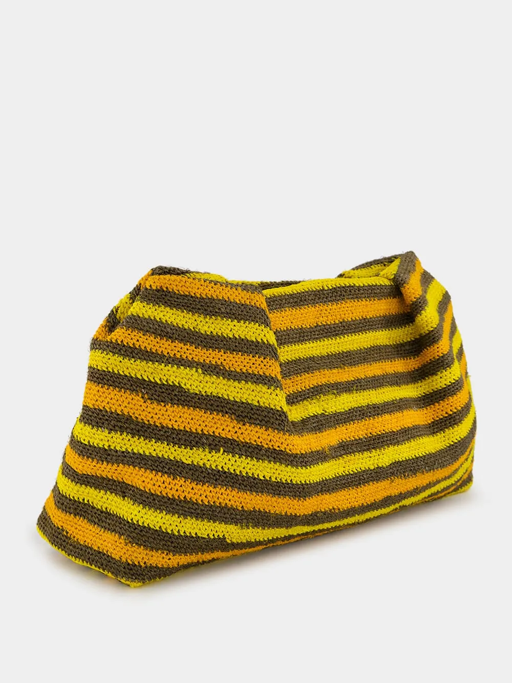 Striped Sisal Medium Pouch