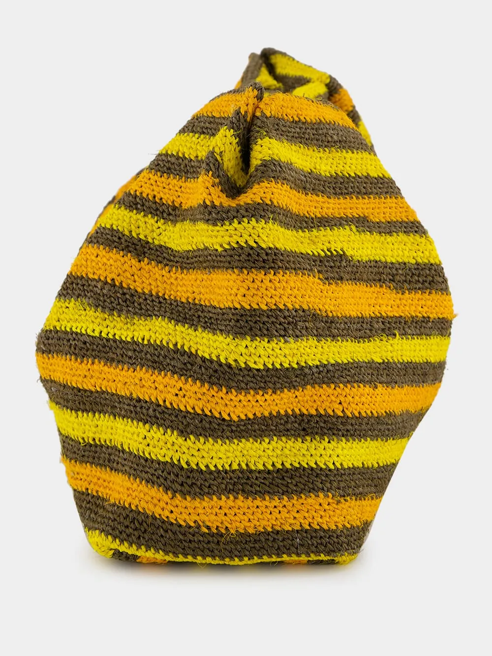 Striped Sisal Medium Pouch