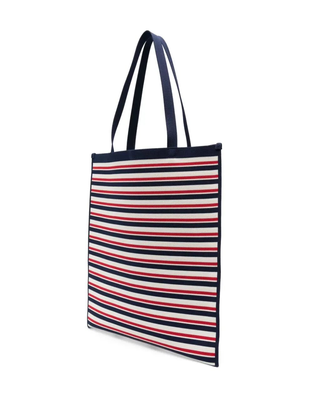 striped tote bag