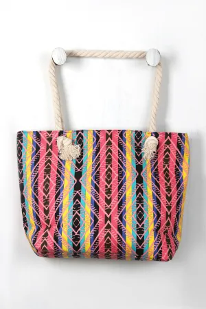 Striped Tribal Tote Bag