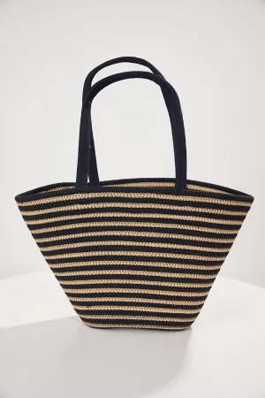 Striped Weave Bucket