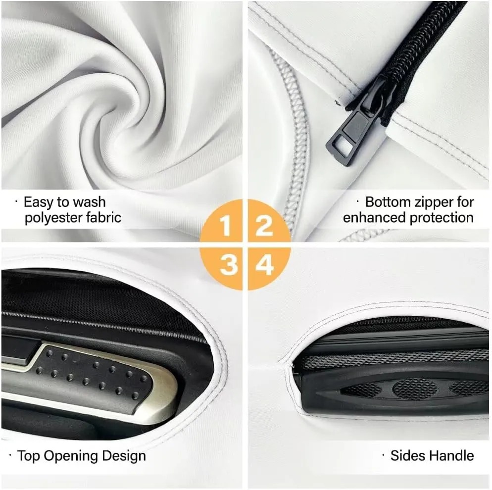 Sturdy Suitcase Proterctor, Fashion Luggage Covers with Stylish Prints Anti-Scratch Design Anti Theft Portable Zipper Design for Airplane Checked Bags Capybara