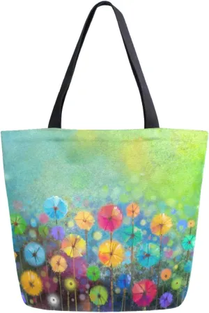 Stylish Cute Pattern Extra Large Shoulder Tote Bag for Beach Travel Weekender Gym Grocery Shopping