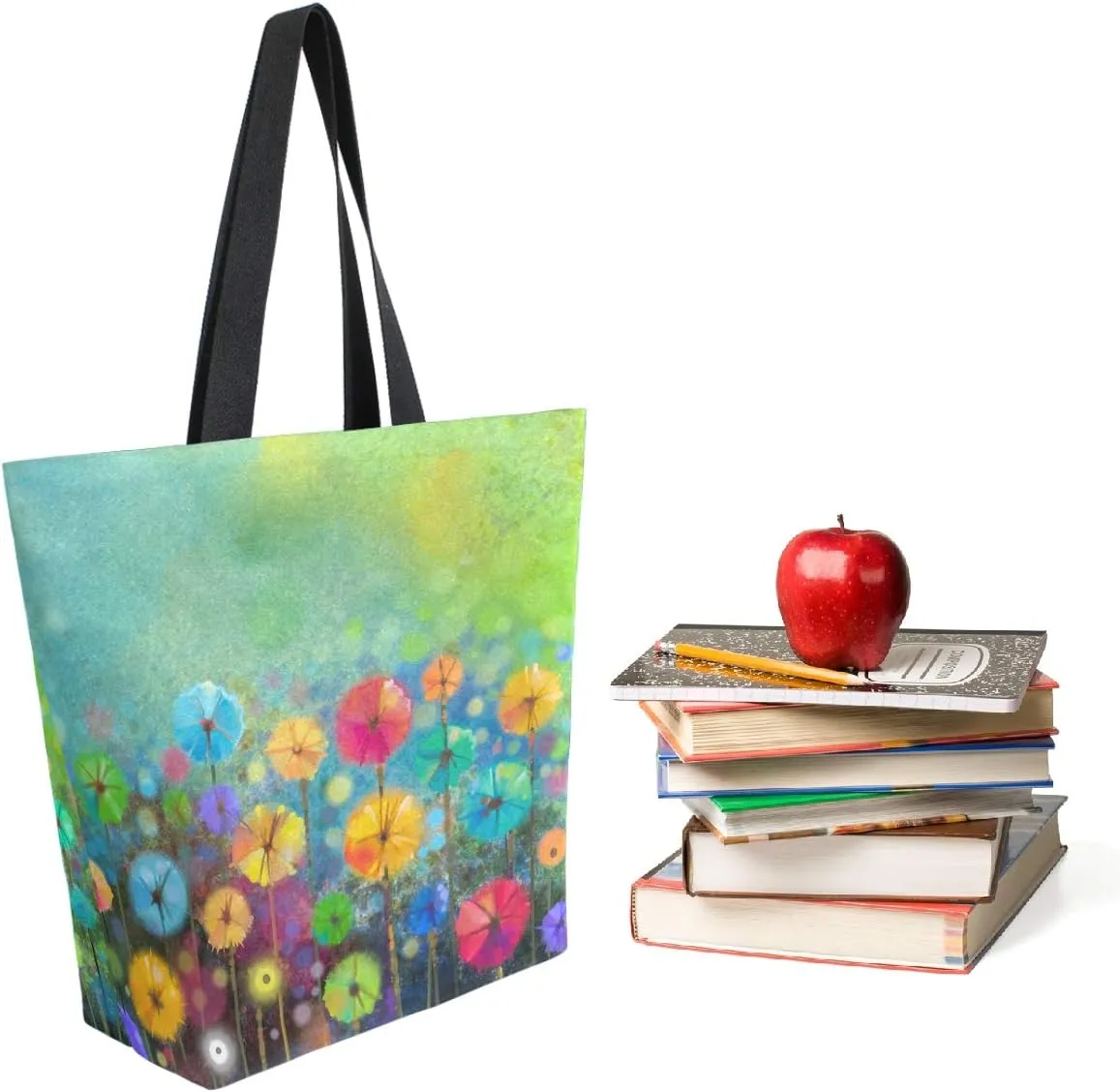 Stylish Cute Pattern Extra Large Shoulder Tote Bag for Beach Travel Weekender Gym Grocery Shopping