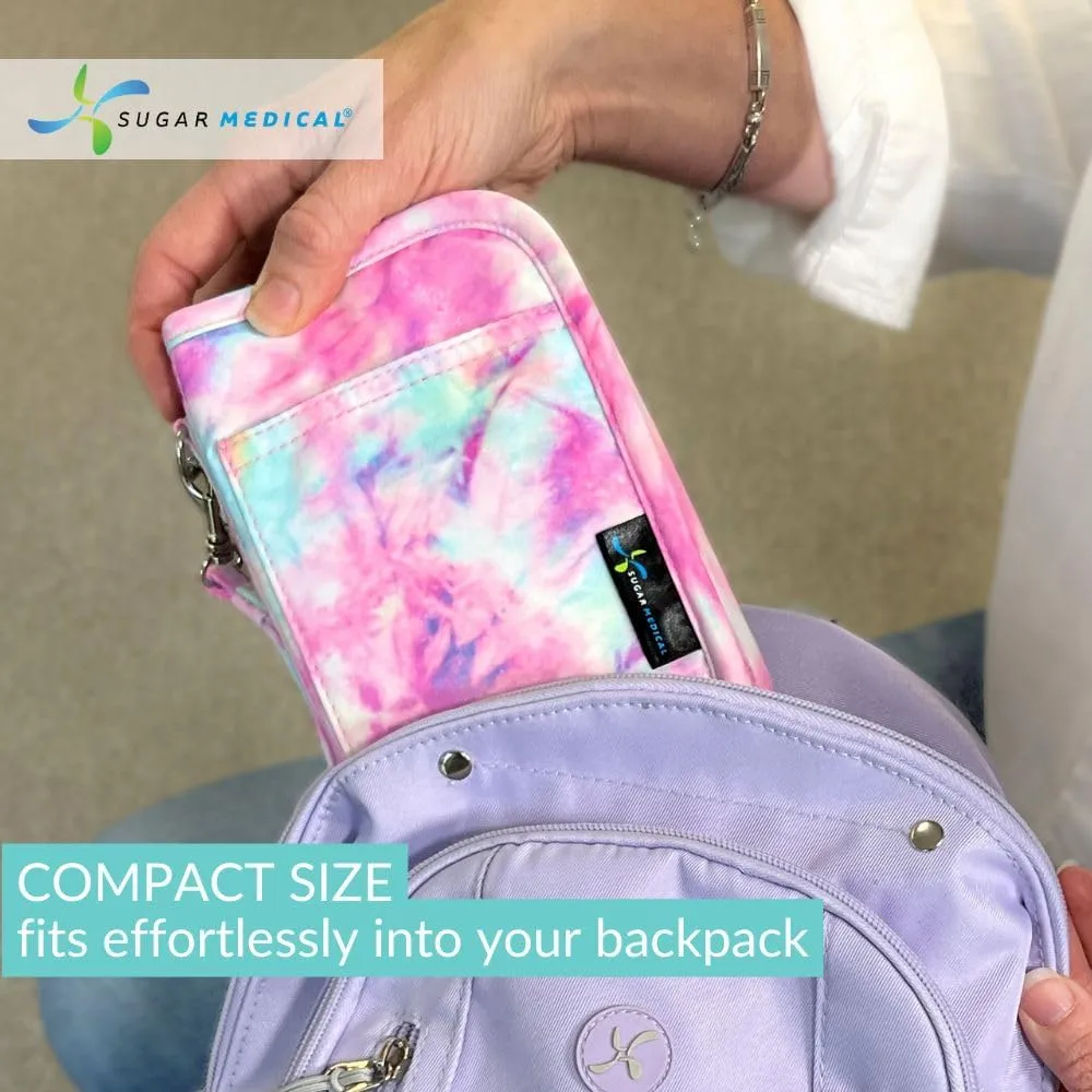 Sugar Medical Diabetes Supply Case | Medical Supplies Travel Bag | Glucose Meter Organizer | Diabetic Care Products | Glucometer Kit (Dream)