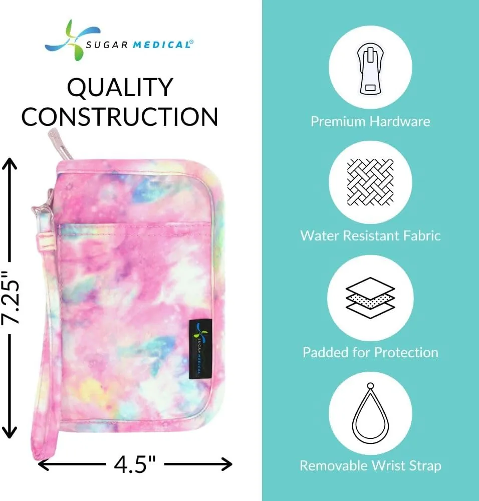 Sugar Medical Diabetes Supply Case | Medical Supplies Travel Bag | Glucose Meter Organizer | Diabetic Care Products | Glucometer Kit (Dream)