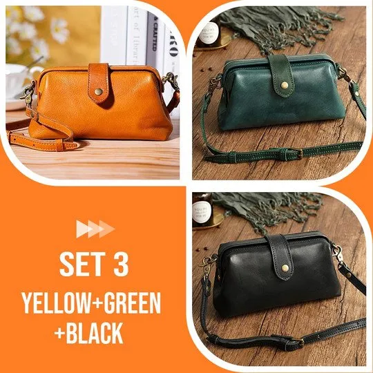 (Summer Hot Sale - 60% OFF) Leather Retro Handmade Bag