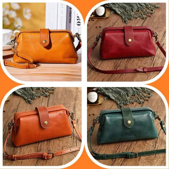 (Summer Hot Sale - 60% OFF) Leather Retro Handmade Bag