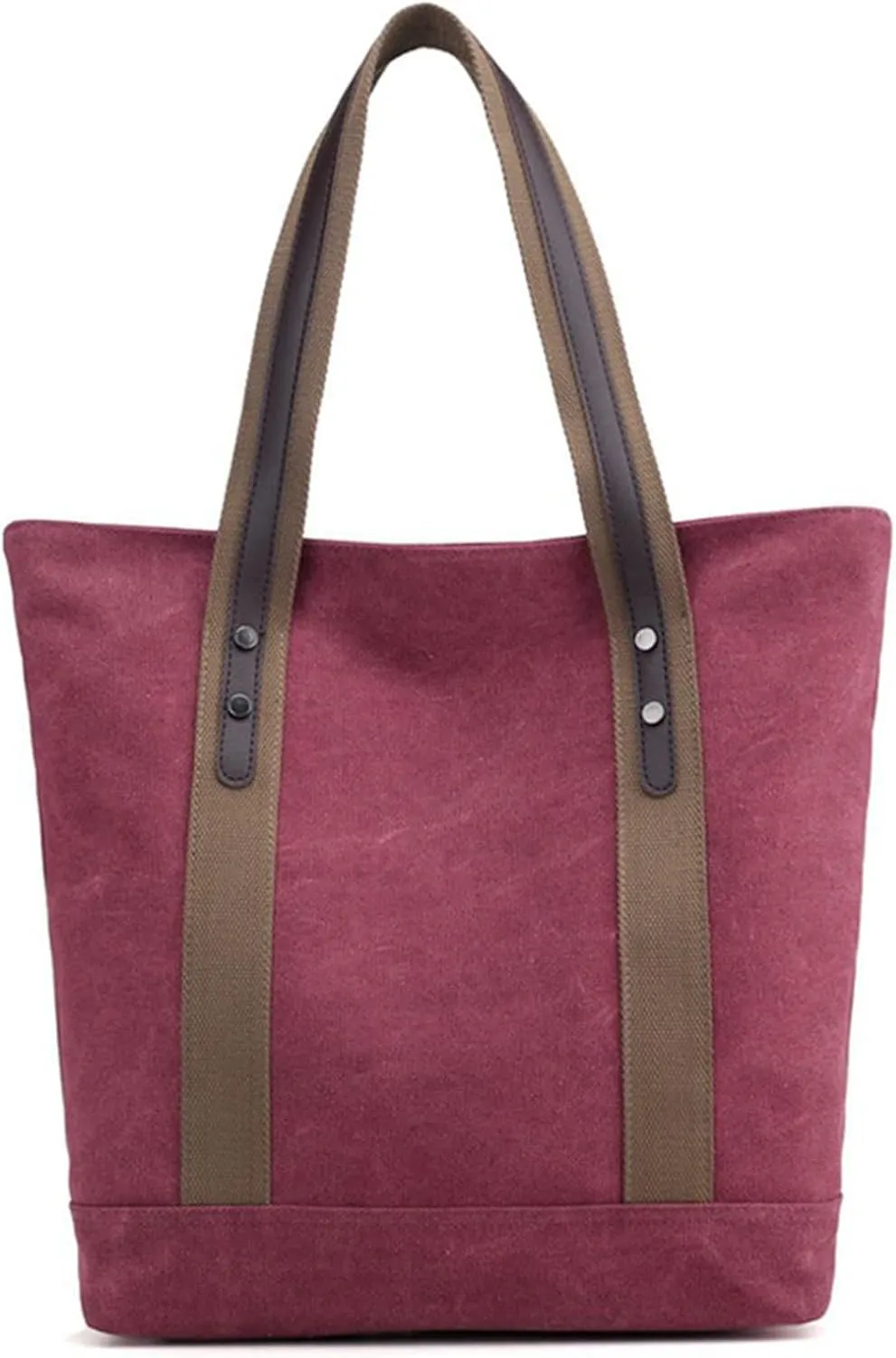 Sunshinejing Women's Canvas Shoulder Bags Retro Casual Handbags Work Bag Tote Purses