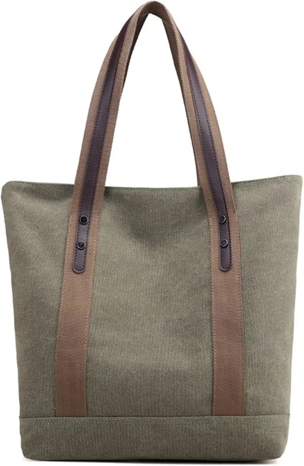 Sunshinejing Women's Canvas Shoulder Bags Retro Casual Handbags Work Bag Tote Purses
