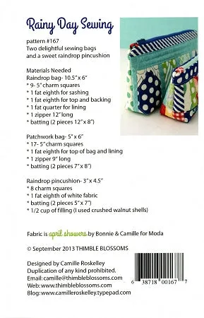 Thimble Blossoms Pattern: Rainy Day Sewing