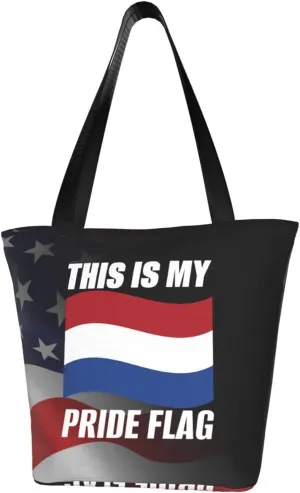 This Is My Pride Flag Netherlands Flag Fashion Shoulder Bag Large Capacity For Man Or Woman