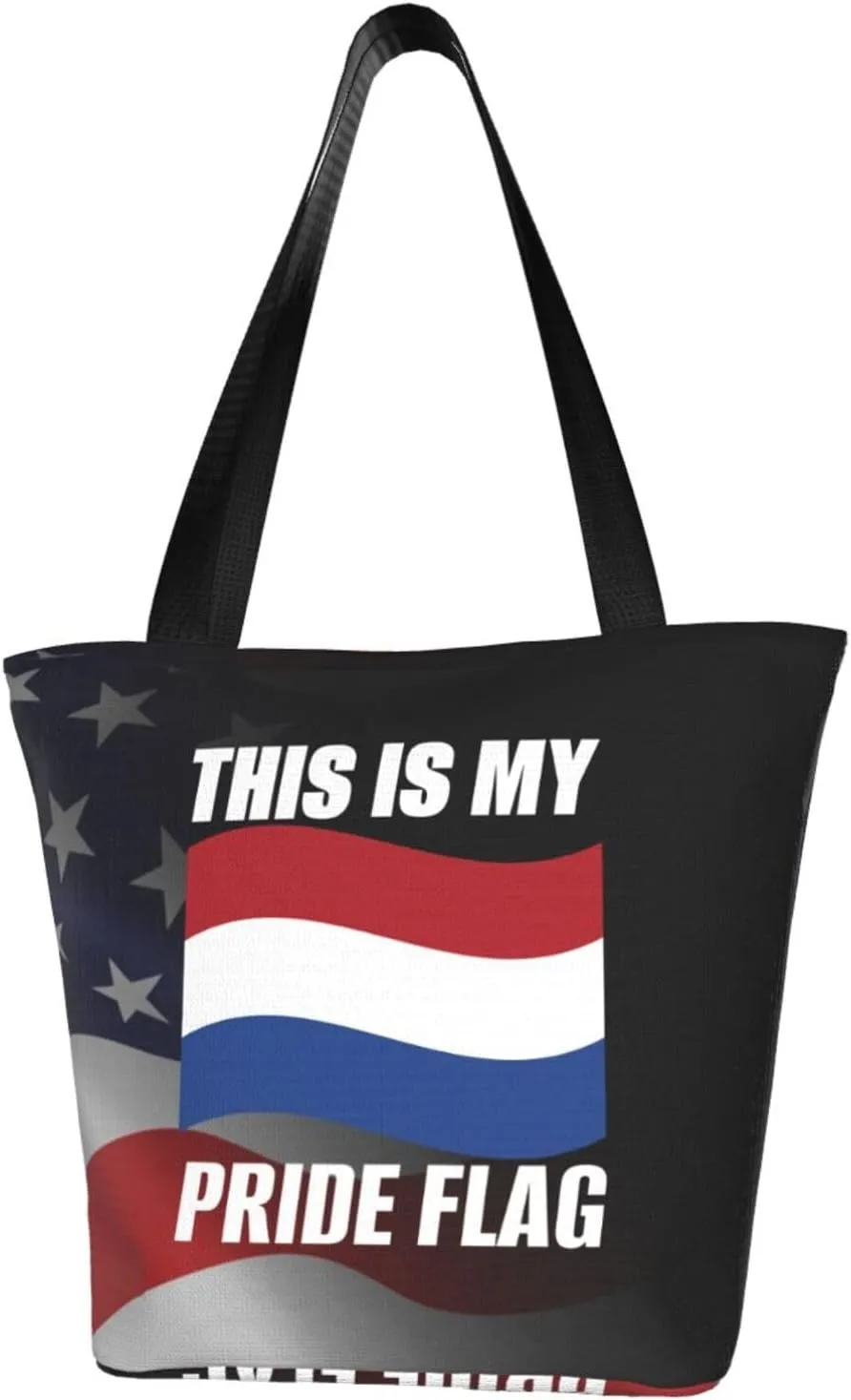 This Is My Pride Flag Netherlands Flag Fashion Shoulder Bag Large Capacity For Man Or Woman