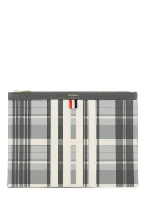 Thom browne madras document holder pouch