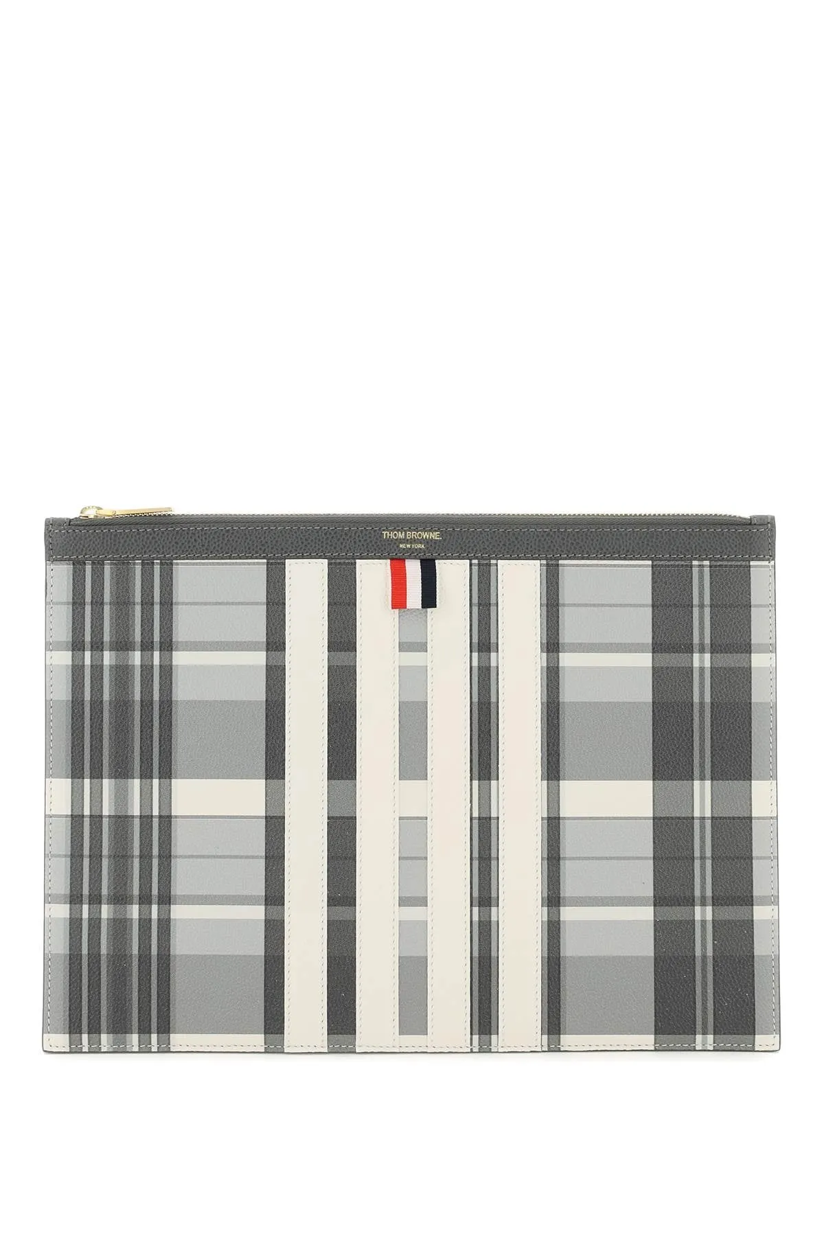 Thom browne madras document holder pouch