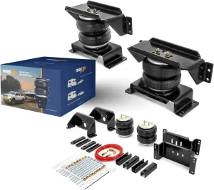 TORQUE Air Suspension Bags Kit with Internal Jounce Bumper for 1967-2002 Dodge Ram 1500 2500 3500, Chevy GMC C10 C20 C30, Ford F150 F250 F350 Bag Spring Towing, Up to 7,500 lbs Load Capacity (TR75071)