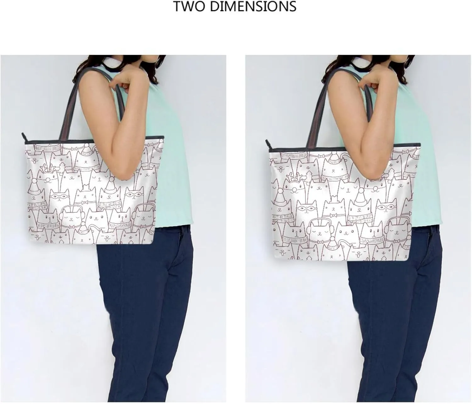 Tote Bag for Women Top Handle Satchel Purse Large Tote Bags with Zipper Pockets Pattern 1