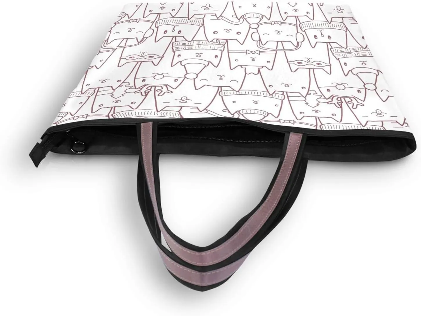 Tote Bag for Women Top Handle Satchel Purse Large Tote Bags with Zipper Pockets Pattern 1