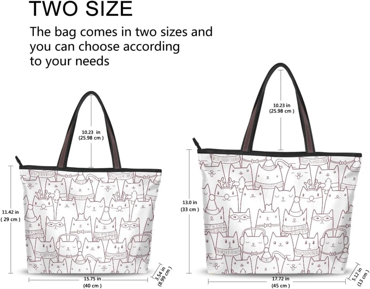 Tote Bag for Women Top Handle Satchel Purse Large Tote Bags with Zipper Pockets Pattern 1
