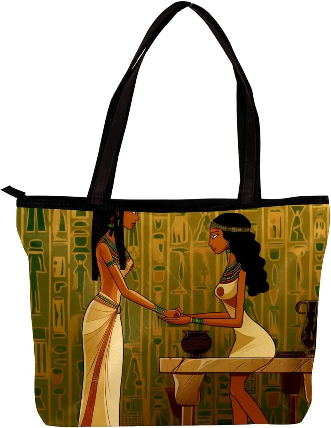 Tote Bags for Women,Womens Handbags,Small Tote Bag,Ancient Egypt Indian Woman