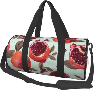 Travel Duffle Bag Pomegranate Pattern Weekender Bags For Women Large Capacity Travel Overnight Bags Foldable Carry On Tote Bags Lightweight Sport Gym Bag For Travel/Gift