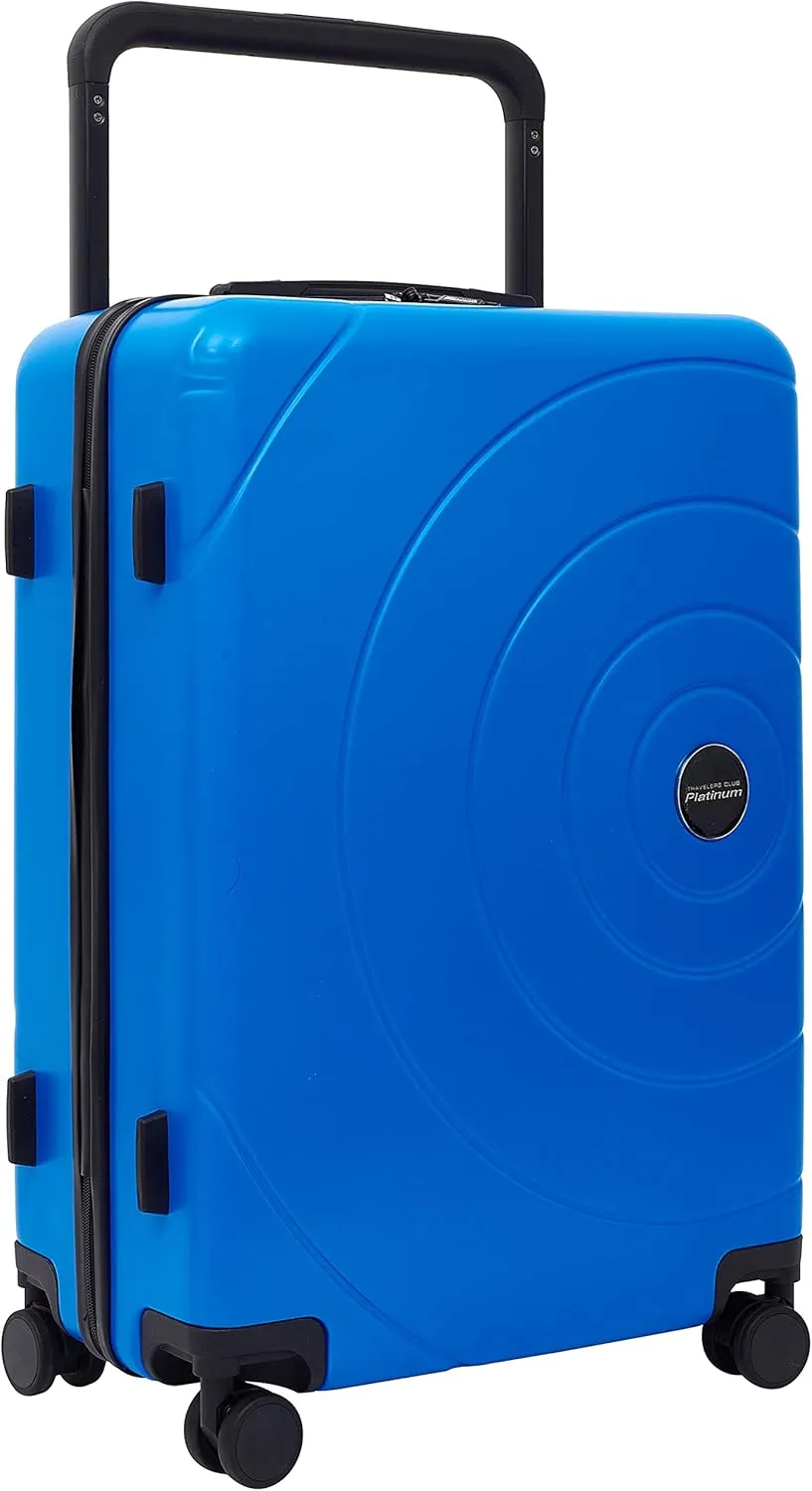 Travelers Club 2PC Odyssey Luggage Set, Blue, 20" Carry-On