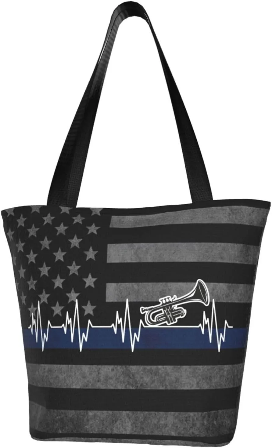 Trumpet Heartbeat Fashion Shoulder Bag Large Capacity For Man Or Woman