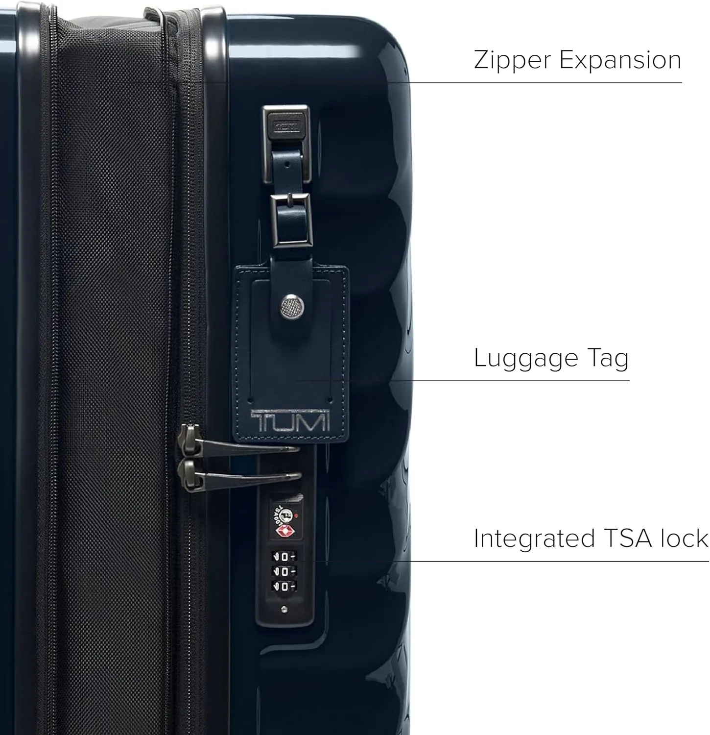 TUMI - 19 Degree Continental Expandable 4 Wheeled Carry-On - Carry-On Bag - Travel Accessories - 21.8" X 15.8" X 9.0" - Navy