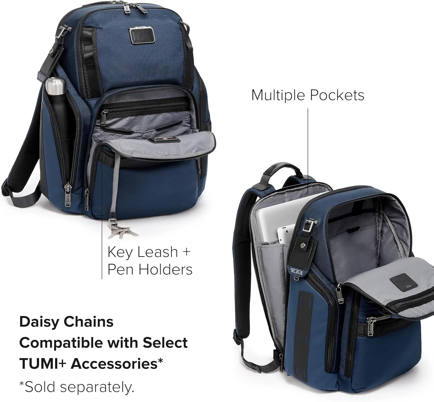 TUMI - Alpha Bravo Search Backpack - Laptop Backpack for Men & Women - Backpack for Work & Travel - 17.0" X 14.0" X 8.3" - Navy Blue