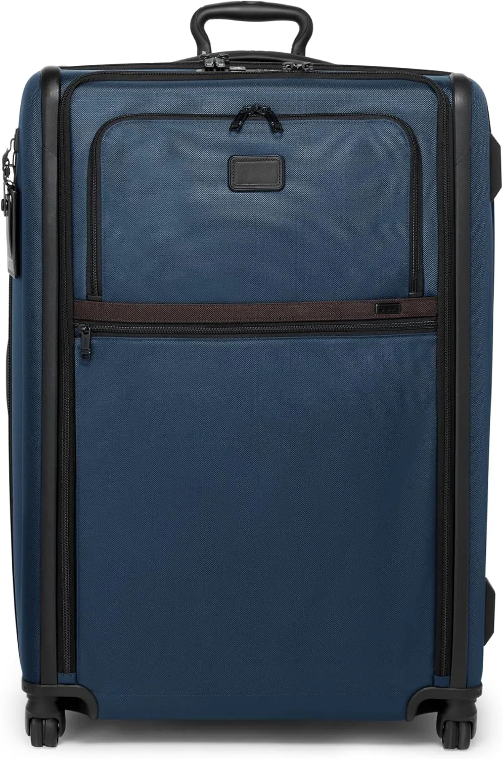 TUMI - Alpha Extended Trip Expandable 4-Wheeled Packing Case - Rolling Suitcase with Removable Garment Sleeve - Secure Luggage - Navy