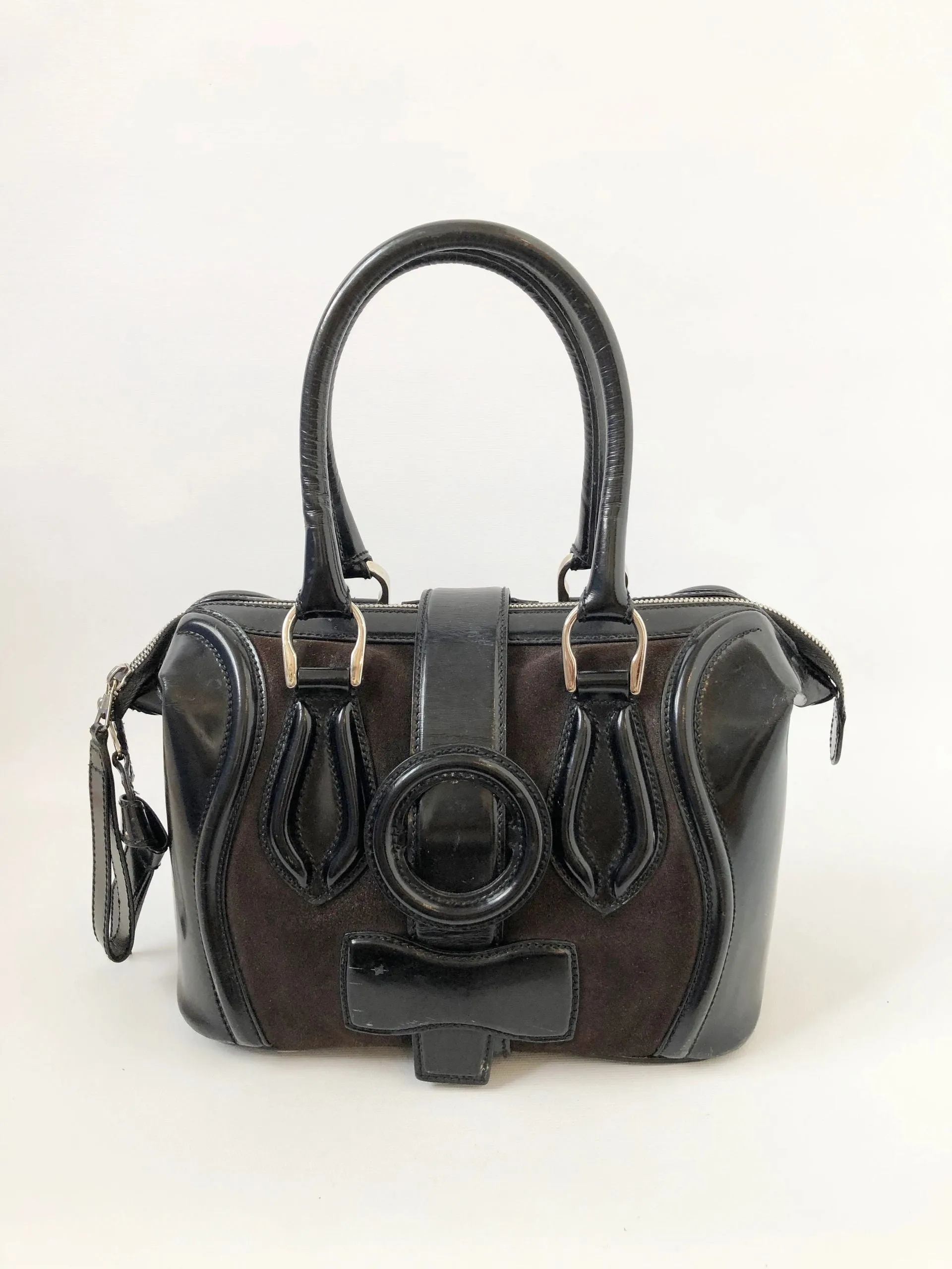 Two-Tone Handle Bag