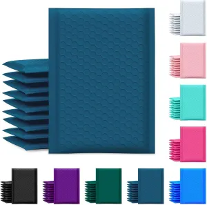 UCGOU Bubble Mailer 6x10 Inch 100 Pack Usable Size 6x9 Inch Navy Blue Poly Padded Envelopes Waterproof Bubble Bags for Small Business Shipping Self Seal Mailing Envelopes for Jewelry Makeup Supplies
