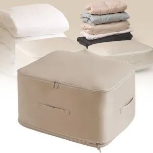 Ultra Space Saving Self Compression Organizer, 2024 New Self Compression Moving Organizer Bags Heavy Duty Moving Bags, Space Saving Self Compression Organizer for Comforters (Beige, X-Large)
