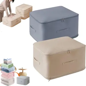 Ultra Space Saving Self Compression Organizer, Blanket Storage Bags, Comforter Storage for Organizing Bedroom, Closet, Clothing, Comforter (2pcs-B, X-Large (for quilts))