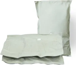 Umimile Vacuum Storage Bags for Travel, Reusable Travel Pack Vacuum Kit, Space Saver Bags for Luggage, Suitcases and Backpack, Sealed, Waterproof (2PC, No PUMP)