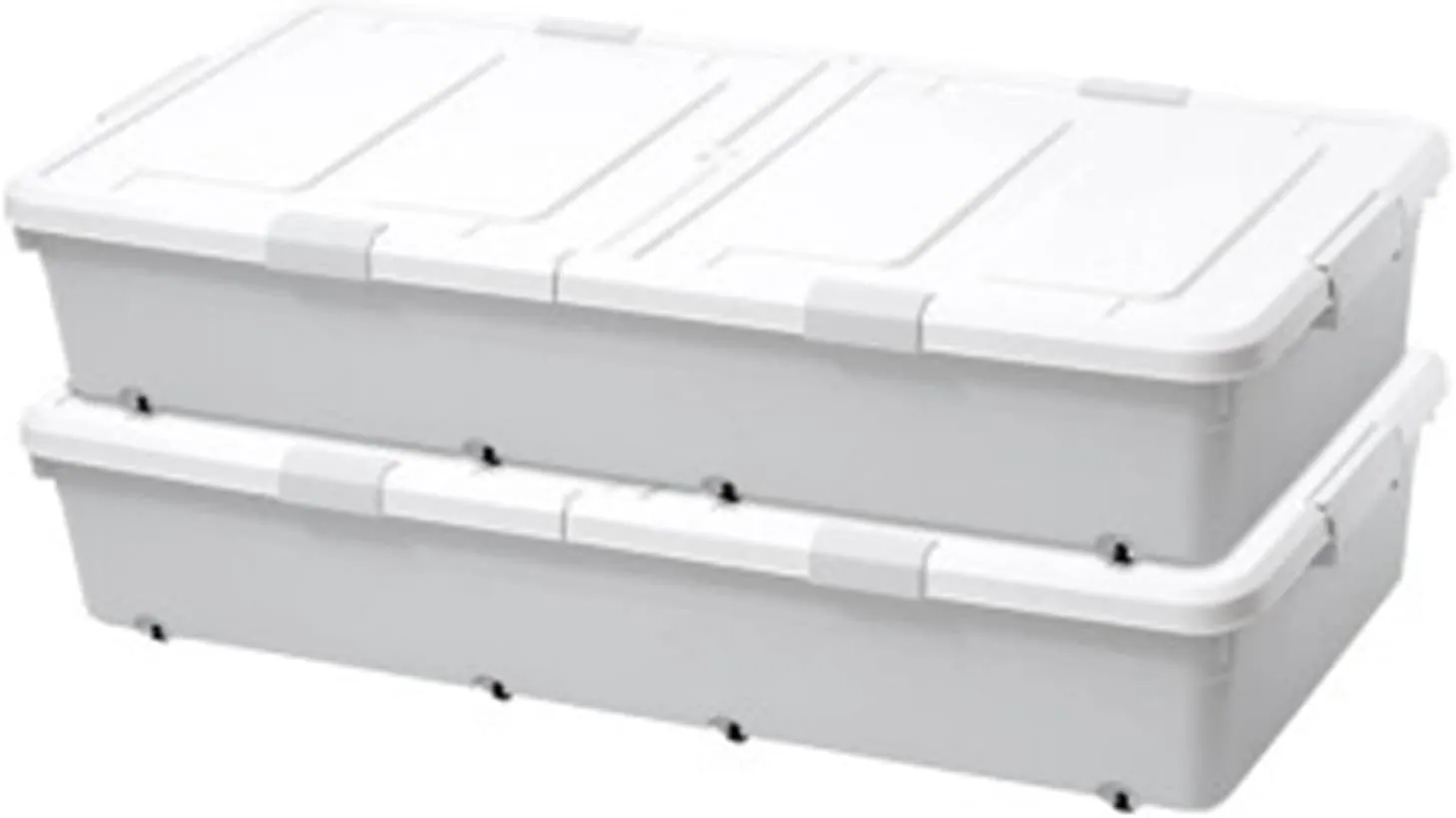 Under Bed Storage Under-bed Storage Box Plastic Wheeled Storage Box Cotton Quilt Under-bed Finishing Box for Blanket, Towels, Clothes