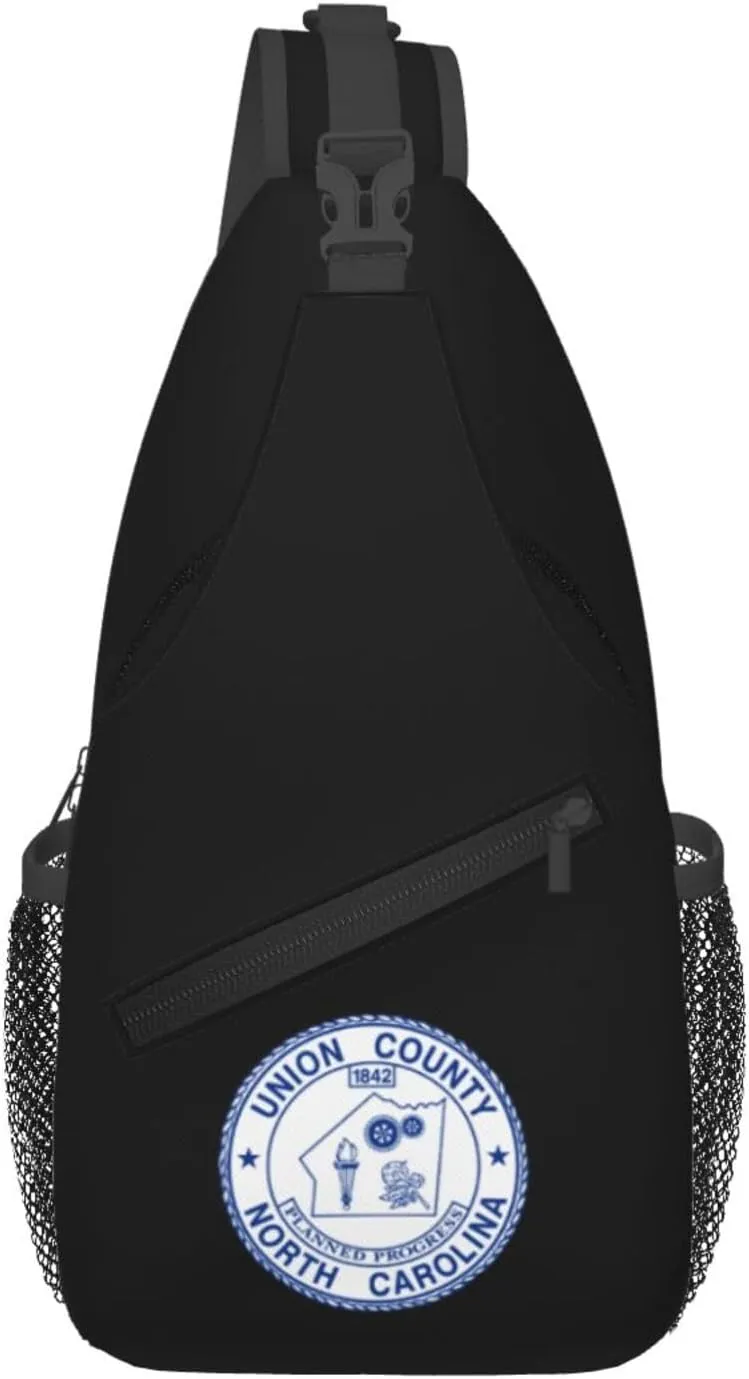 Union County Seal Crossbody Bags For Women Men Chest Backpack Gym Shoulder Bag Travel Outdoor Sports Casual Crossbody Bags